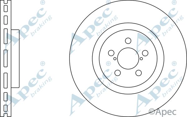 APEC BRAKING Jarrulevy DSK2423